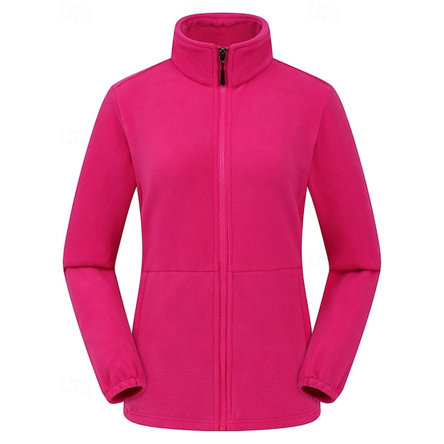  Per donna Giacca da escursionismo Giacca in pile da escursionismo Inverno All'aperto Termico Impermeabile Antivento Spesso Giacca in Pile Invernale Nero Giallo Rosa Rosso Blu Reale
