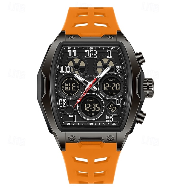  sanda 6266 herreklokke med elektronisk sport, multifunksjonell vanntett nedtelling av vinfat, herreklokke med elektronisk digital