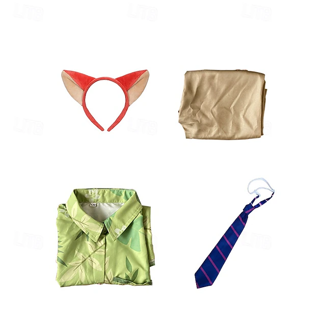 Zootopia Nick Wilde Outfits Costume Adventure Movie Casual Movie Cosplay for Men's Boys Kid's Adults' Halloween Carnival World Book Day Performance Educational Dress Up School Event Dress Up4
