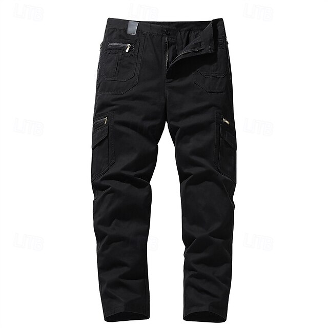  Herren Cargohosen Wanderhosen Außen Normale Passform Wasserdicht Winddicht Schnelltrocknend Leicht Hosen Reißverschlusstasche Schwarz Gelb Baumwolle Camping / Wandern Golfspiel Laufen S M L XL XXL