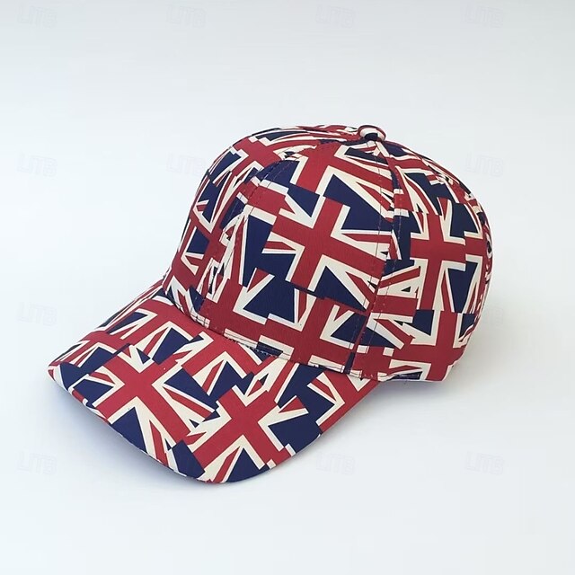  Herren Unisex Baseballkappe Sonnenhut Trucker-Kappe Weiß Rote Polyester Verstellbar Mode Unabhängigkeitstag Festival Grafik Amerikanische Flagge Sonnenschutz Bequem Lässig / Alltäglich