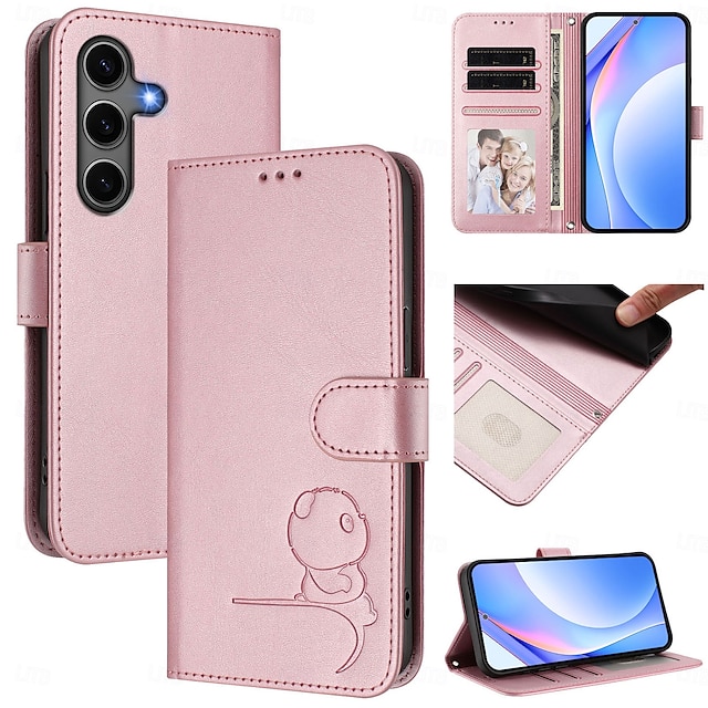  telefone Capinha Para Samsung Galaxy S24 S23 S22 S21 Ultra Plus A55 5G A73 A53 A71 A13 A51 Capa para Cartão Wallet Com Suporte Zíper Proteção de corpo inteiro Retro TPU Couro PU