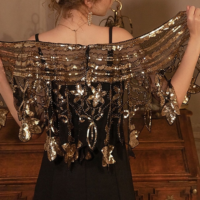  Dámský wrap elegantní bez rukávů tylové svatební wraps s flitry na svatbu léto