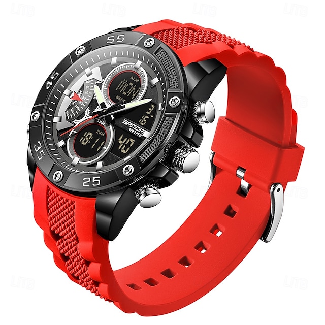  ساعة ساندا 5104 الإلكترونية الفاخرة للطلاب متعددة الوظائف ومقاومة للماء وساعة رياضية أنيقة للطلاب