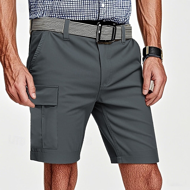  Per uomo Pantaloncini Tattici Pantaloncini cargo Shorts Pantaloncini Estivi Elastico in vita Multi-tasche Tasca con Patta Semplice Comodità Indossabile Lunghezza al ginocchio All'aperto Sport