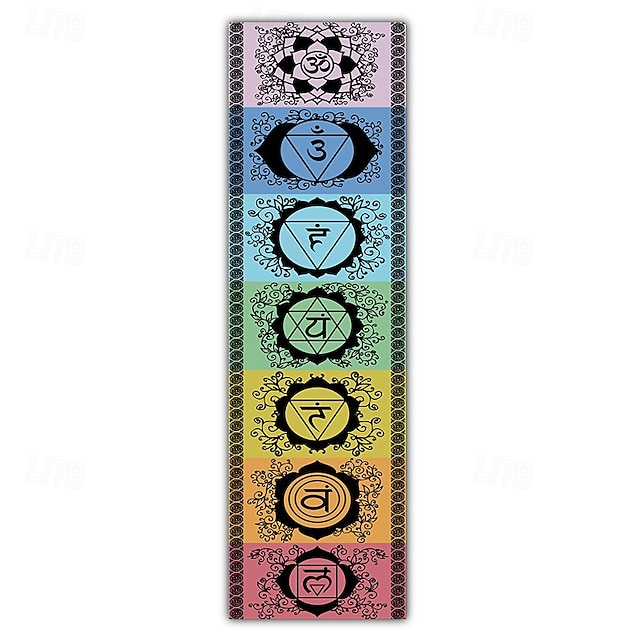  Bohemsk Chakra Vevd Teppe Nordisk Stue Soverom Hjem Dekor Boho Teppe Inngang Vegg Hengefring