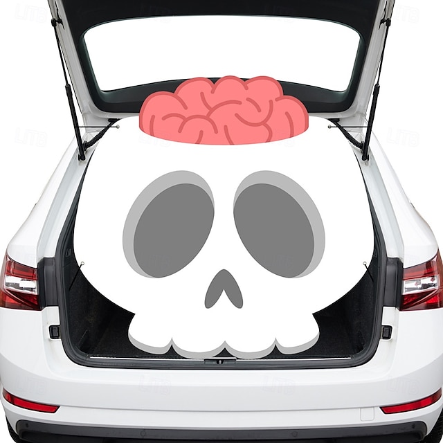  Halloween Trunk Treat Car Banner Car Decoration,Ghost Halloween Decorations Halloween Fabric Car Decoration Halloween Car Trunk Decoration Ghost Pumpkin Wall Covering