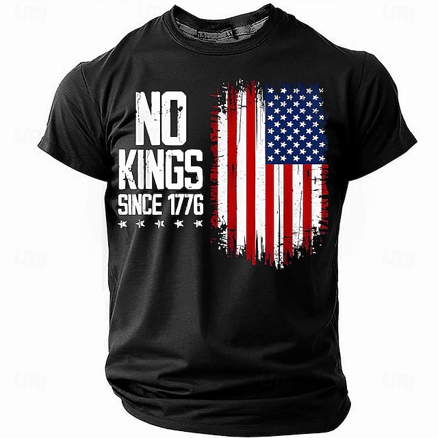  Magliette Patriottiche per Uomini Maglietta Teschio Americana con Bandiera Statunitense Manica Corta Maglietta Stampa 3D Maglietta Girocollo Moda Quotidiana Basic Strada Casual Quotidiana Nera Estate