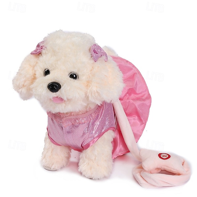  afstandsbediening robot hond elektronische pluche puppy hond speelgoed interactief speelgoed wandelingen zingend knuffeldier cadeau voor meisje en jongen van 3-6 jaar oud