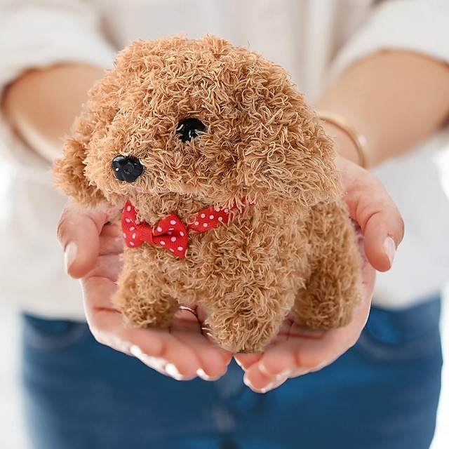 Perro Robot Interactivo 2025 – Cachorro De Peluche Que Camina, Ladra Y Mueve La Cola, Con Articulaciones Suaves Y Tela De Alta Densidad, Ideal Para Compañía Y Juego