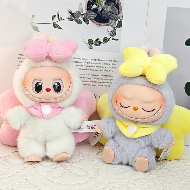  Kleidungsset für 17cm Puppen ForLabubu Modekleidung Zubehör Outfit geeignet für 6,69 Zoll (17cm) Puppe weiche Baumwollkleidung Ersatz keine Puppe NUR Kleidung