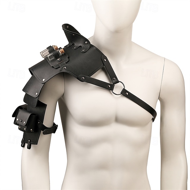  Punk & Gothic Mittelalterlich Renaissance Rüstung Maskerade Krieger Ritter Herren Vikinger Maskerade Leistung Bühne Maskerade Erwachsene Schulterpanzer