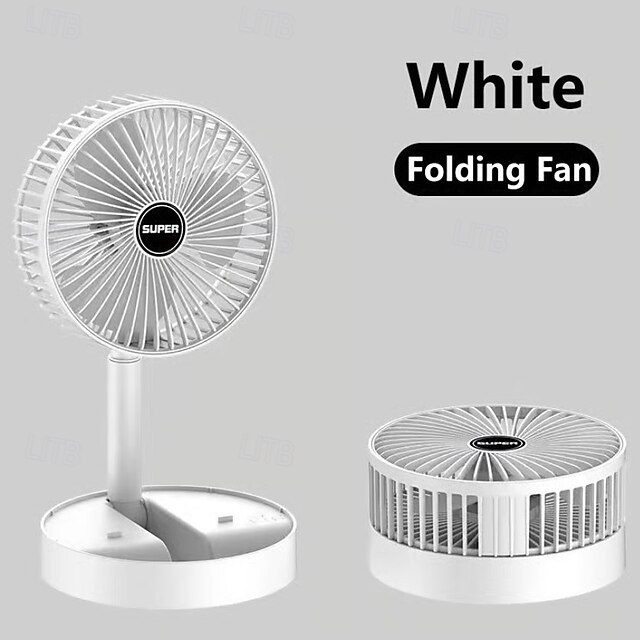 Portable Foldable Rechargeable Oscillating Fan Battery Operated USB C ...