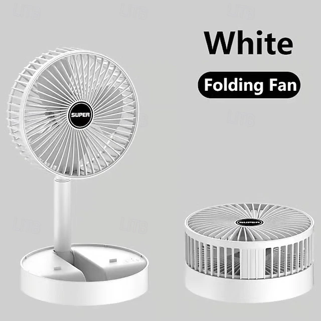 Portable Foldable Rechargeable Oscillating Fan Battery Operated USB C ...