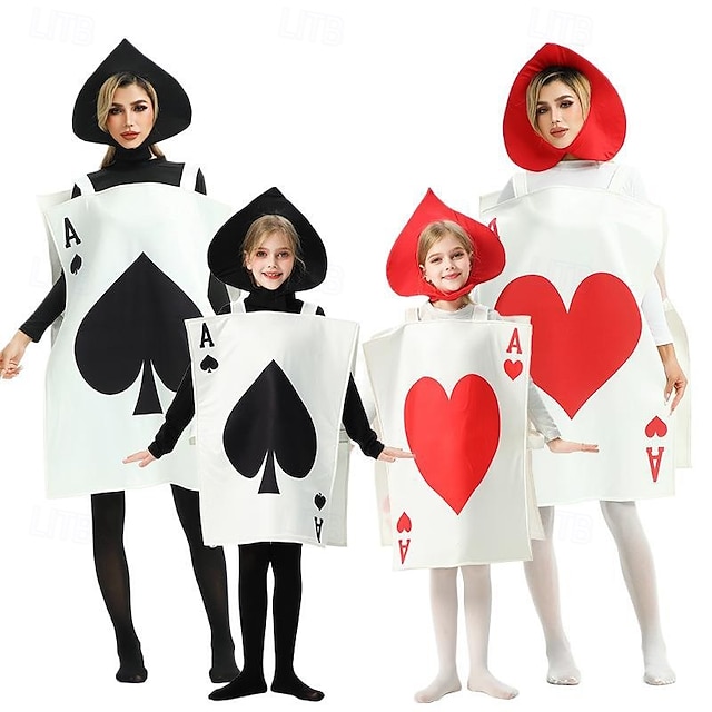  Alice in Wonderland Tündérmese Kártya katonák Ruhák Csoportos jelmez Mesekönyv karakterek Filmsztár jelmez for Férfi Női Fiú Gyermek Felnőttek Mindszentek napja Farsang A könyv világnapja