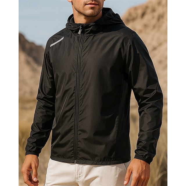  Hombre Chaqueta para exteriores Chaqueta para senderismo Impermeable Al aire libre Impermeable Secado rápido Ligero Transpirable Trajes de senderismo Ropa de senderismo Primavera Otoño Chaqueta Tenis