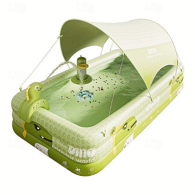 Adult Inflatable Swimming Pool with Free Inflation Tools, Large Outdoor ...