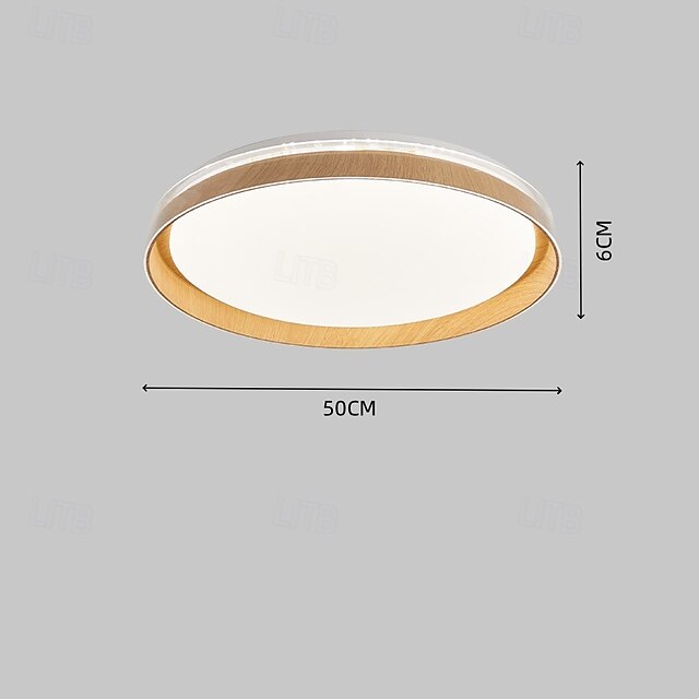  plafondlamp moderne kroonluchter led plafondlampen plafondlamp, led-lampen van boomstammen, houten Japanse stijl ultradunne kamerlampen, ronde massief houten woonkamerlampen, lamp ultradun groot