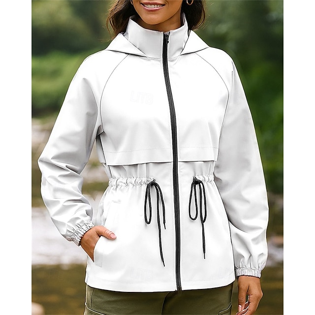  Per donna Giacca da escursionismo Giacca sportiva Esterno Impermeabile Antivento Asciugatura Rapida Leggero Abbigliamento da trekking Abbigliamento da trekking Primavera Autunno Giacca Tennis Golf