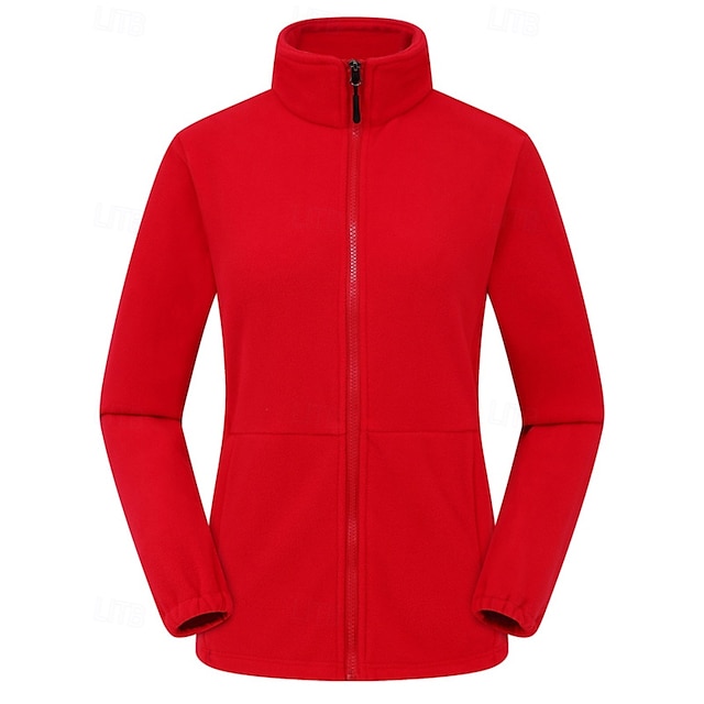  Damen Wanderjacke Wanderfleecejacke Winter Draussen Thermik Wasserdicht Winddicht Dicht Winter Fleecejacke Schwarz Gelb Rosa Rot Königsblau
