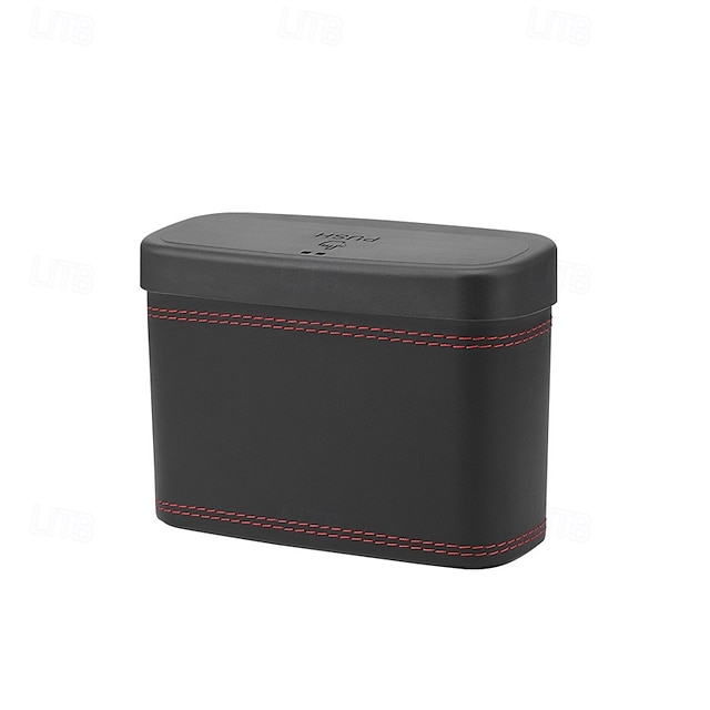  lixeira universal para carro, lixeira para veículo, encosto para banco de carro &Caixa de armazenamento para pendurar na porta, acessórios multifuncionais para carro, organizador de saco de lixo
