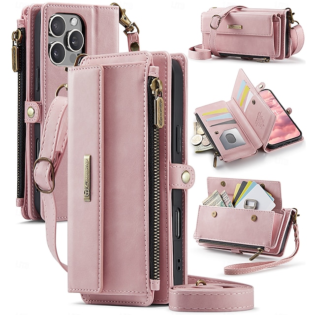  Phone Case For iPhone 16 Pro Max iPhone 15 iPhone 14 13 12 11 Pro Max Mini SE X XR XS Max 8 7 Plus Wallet Case with Lanyard Kickstand Shockproof TPU PU Leather