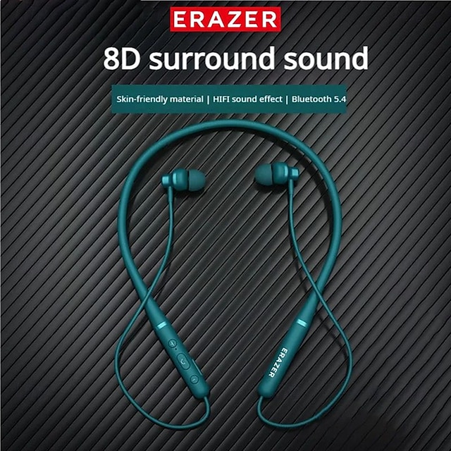  Auriculares deportivos Erazer XE05Max con Bluetooth 5.4 y cómodos auriculares con banda para el cuello para reducción de ruido.
