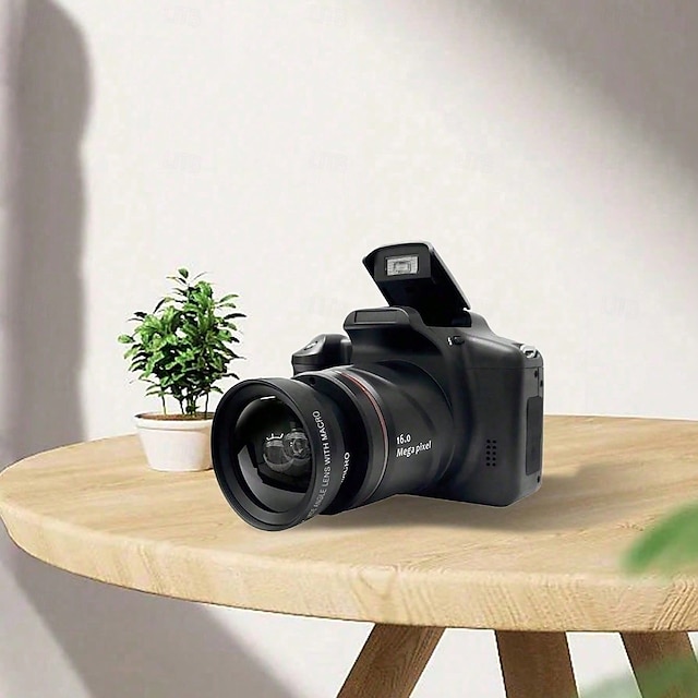  16-Megapixel Digital Camera With 1080P 16X Zoom Digital Image Stabilization Includes 600mAh battery 2.4-Inch Removable Lens Home Video Camera Maximum 128GB