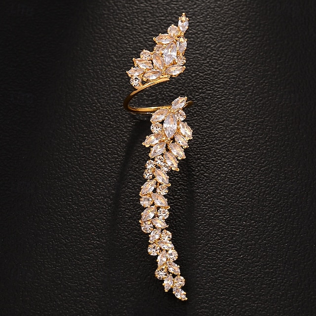  Anello regolabile Matrimonio Retrò Argento Oro Strass Ali Prezioso Lusso 1 pezzo