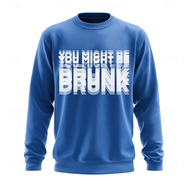  Herre Grafisk Sjov Slang Sweatshirt Sweatshirt Sweatshirt med hætte Rund hals Mode 3D-udskrivning Sort Rød Crewneck 3D Alle årstider Designer