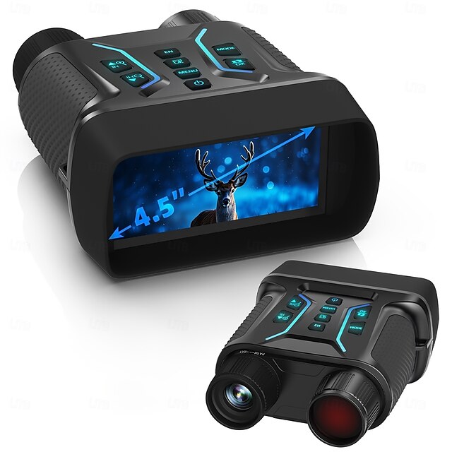  8 X Binoculares Visión nocturna Ultra Transparente Caza Ejercicio al Aire Libre Cámping Ropa de Exterior ABS + PC