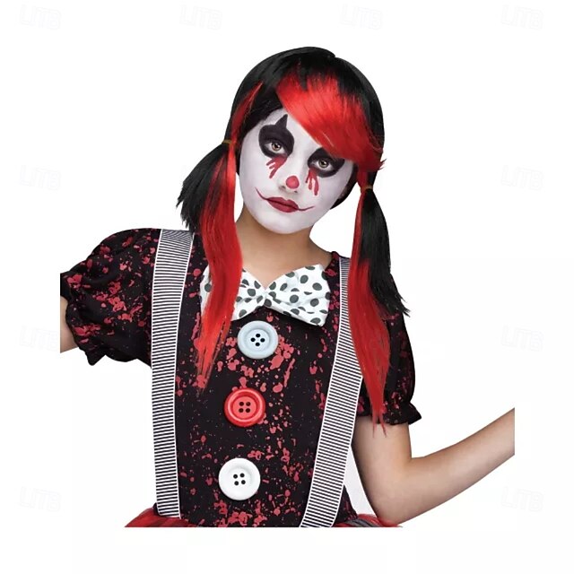 Kids Killer Clown Wig Halloween Cosplay Party Wigs2