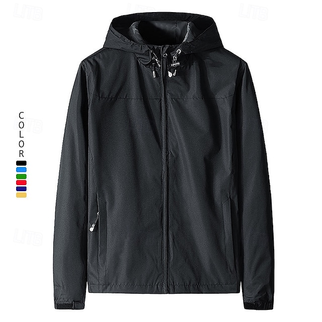  Hombre Chaqueta para exteriores Chaqueta para senderismo Impermeable Al aire libre Impermeable Resistente al Viento Trajes de senderismo Ropa de senderismo Primavera Otoño Camiseta Camping