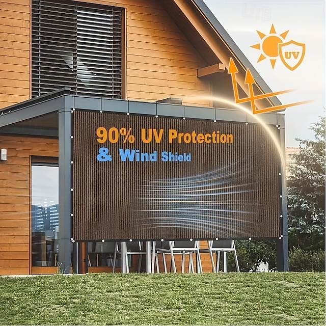  Parasole da esterno con protezione UV al 90%, impermeabile, antivento, facile da montare con chiusura rapida, ideale per picnic in campeggio &attività all'aperto, tenda da sole moderna, tessuto