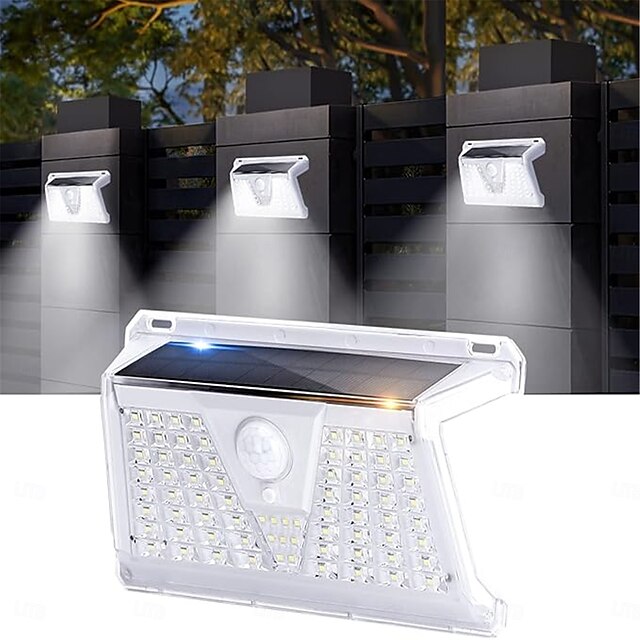  33 73 LED Beads Aigostar Solar Lights for Outdoor Use with Motion Sensor 4 Modes Solar Light Waterproof IP65  Wireless Outdoor Wall Lights for Garden Garage Balcony Stairs Yard  1PC