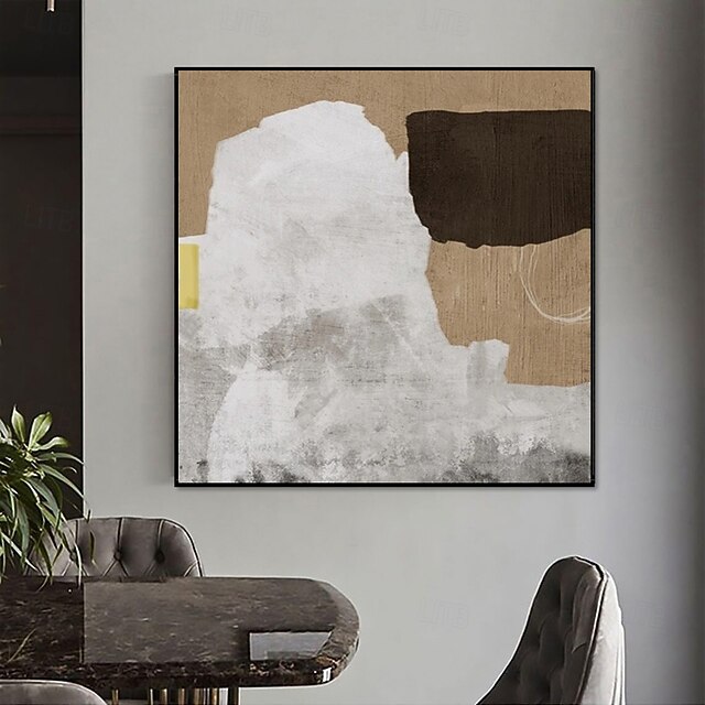  Peinture à l'huile faite à la main sur toile, décoration murale, style wabi-sabi, minimalisme abstrait, pour décoration intérieure, cadre tendu, peinture suspendue/enroulée, sans cadre, peinture non
