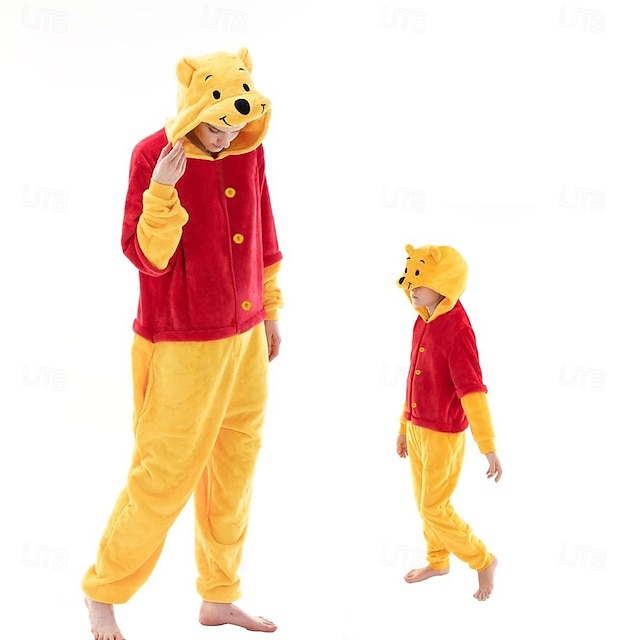  Lasten Aikuisten Piirretty Ryhmäpuku Yöasut Pyjamahaalarit Karnevaali puku Animal Pyjamahaalarit Kigurumi Pyjama Hauska puku varten Miehet ja naiset Pojat ja tytöt Karnevaali Sarjakuva