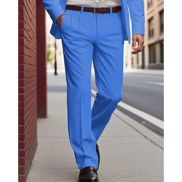 Men's Pink Single Breasted Cotton Casual Blazers