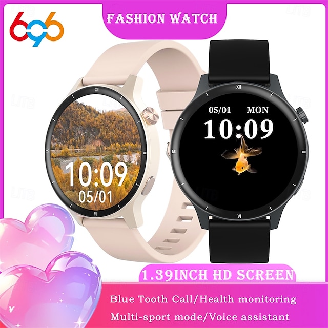  V15Z Orologio intelligente 1.39 pollice Orologio da Corsa Fitness Smartwatch Bluetooth Contapassi Promemoria chiamata Localizzatore di attività Compatibile con Android iOS Da uomo Standby lungo