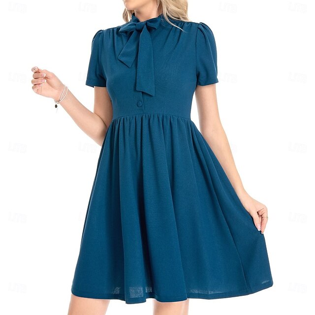  Retro 50. léta Rockabilly Polední Šaty na šaty Flare šaty Maškarní kostým Dámské Dovolená Ležérní Dospělé Šaty Jaro léto