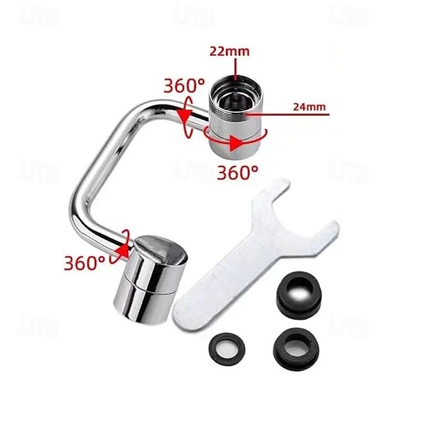 Rotating Splash Filter Faucet U-Shape Universal Faucet Splash Proof ...