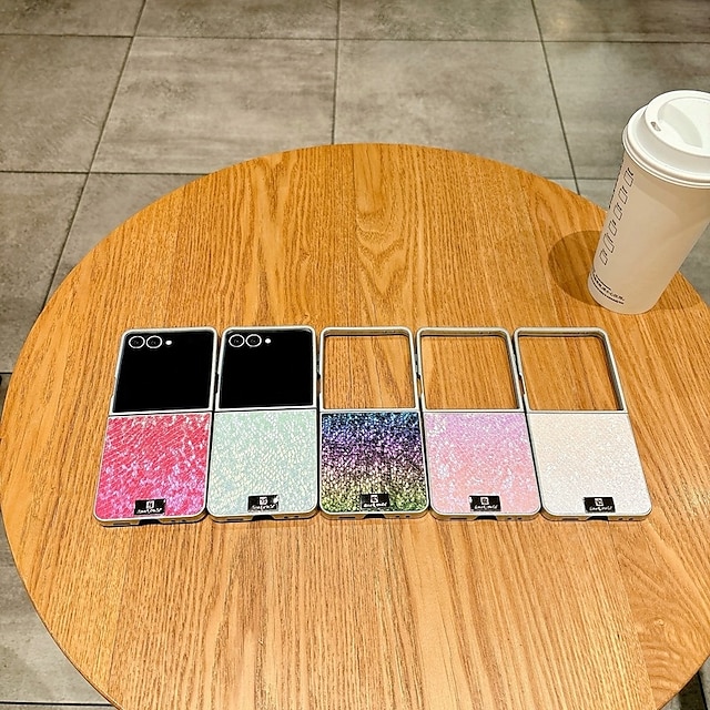  teléfono Funda Para Samsung galaxia Z Flip 7 Z Flip 6 Z Flip 5 Z Flip 4 Z Flip 3 Funda Trasera Antigolpes Gradiente de Color