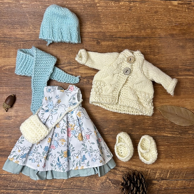  Waldorfpuppe Wechselkleidung Materialtasche Persönlichkeitsset Waldorf handgemachte Muppetpuppe für Weihnachtsgeschenke