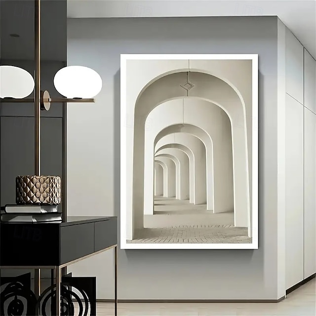  1 rahmenlose moderne 3D-Korridor-Kunst-Leinwandmalerei Wohnzimmer moderne Leinwandplakat Schlafzimmer- und Wohnzimmerdekoration