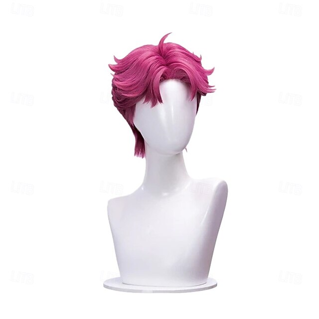 Movie Anime Korean Idol Inspired Cosplay Pop Star Wig Short Purple Hair4