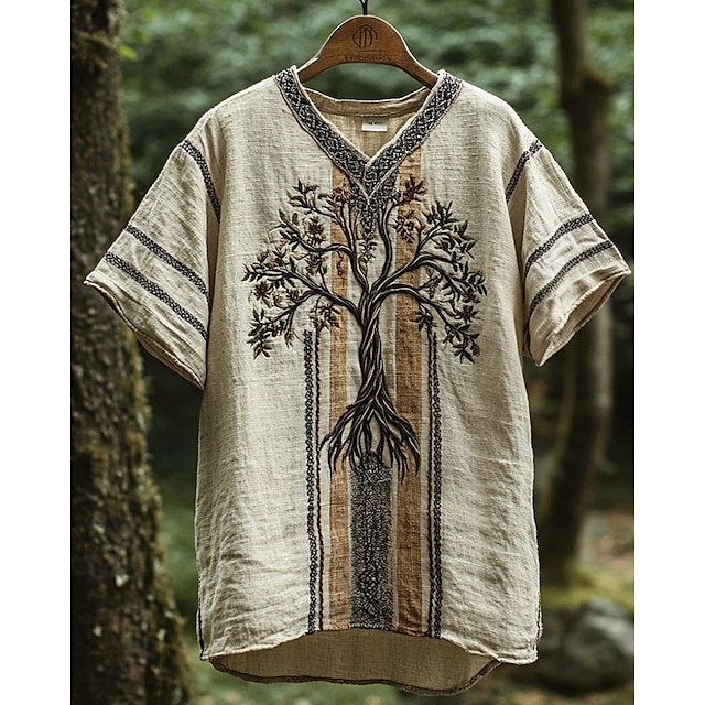 Bvodoz Men's Muscle T-Shirt Stretch Short Sleeve V Neck Bodybuilding Fitness T-Shirt Ribbed Top Shirt, Size: Medium, Black