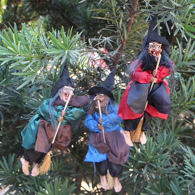  Halloween, fantasma, festival, strega, statuetta, bambola da appendere, fai da te, decorazione, ciondolo, festa, casa stregata, oggetti di scena, ornamento, giardino, bar, decorazione