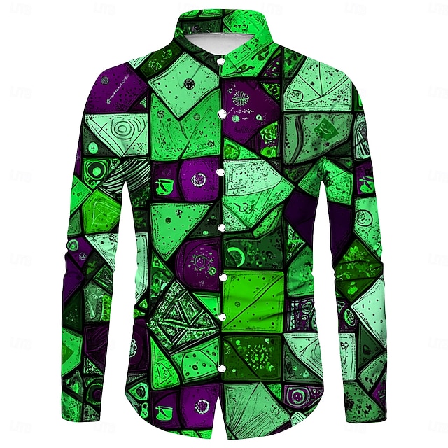  Retro 70. léta Tričko Disko Geometrické tvary Psychedelické Maškarní kostým Pánské předvečer Všech svatých Karneval hudební festival Pride Parade Retro tematická párty Dospělé Tričko
