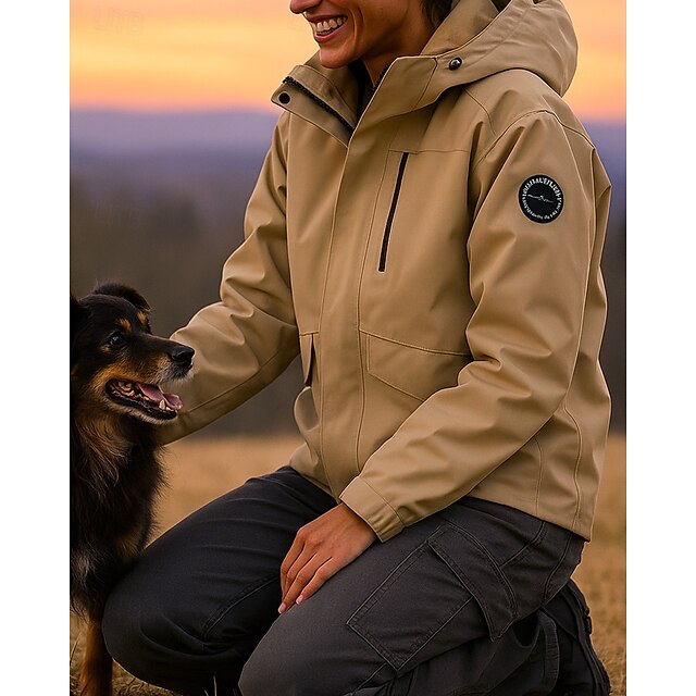  Herre Dame Unisex Softshell jakke Trekking-jakke Udendørs Termisk Vandtæt Vindtæt Varm Vandretøj Vandretøj Vinter Efterår Jakke Fiskeri Camping / Vandring / Grotteudforskning Løb Helfarve Hvid Lys
