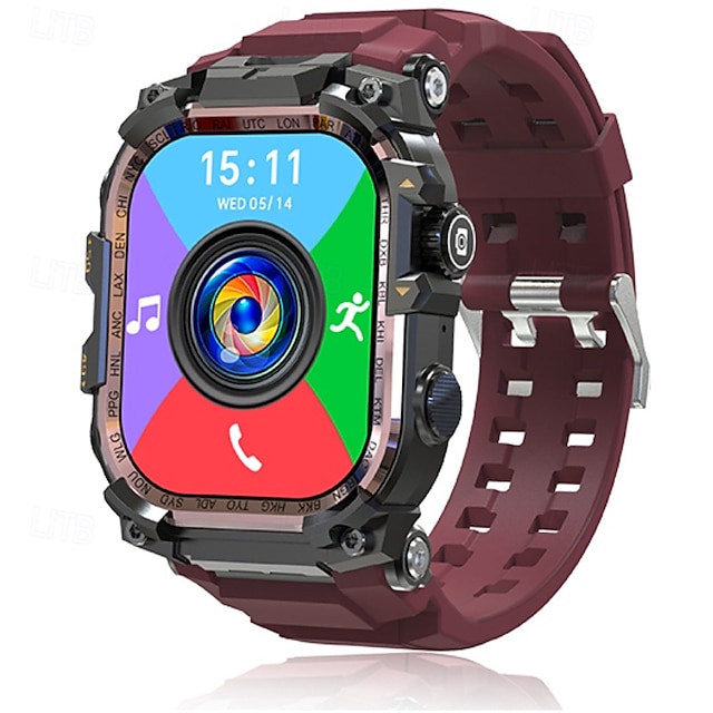  Ny Android smartklokke for menn GPS 3G RAM/32G ROM lagring HD dobbeltkamera 2G 4G SIM-kort Wi-Fi trådløs rask internettilgang